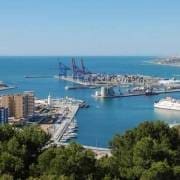 Malaga port hamn